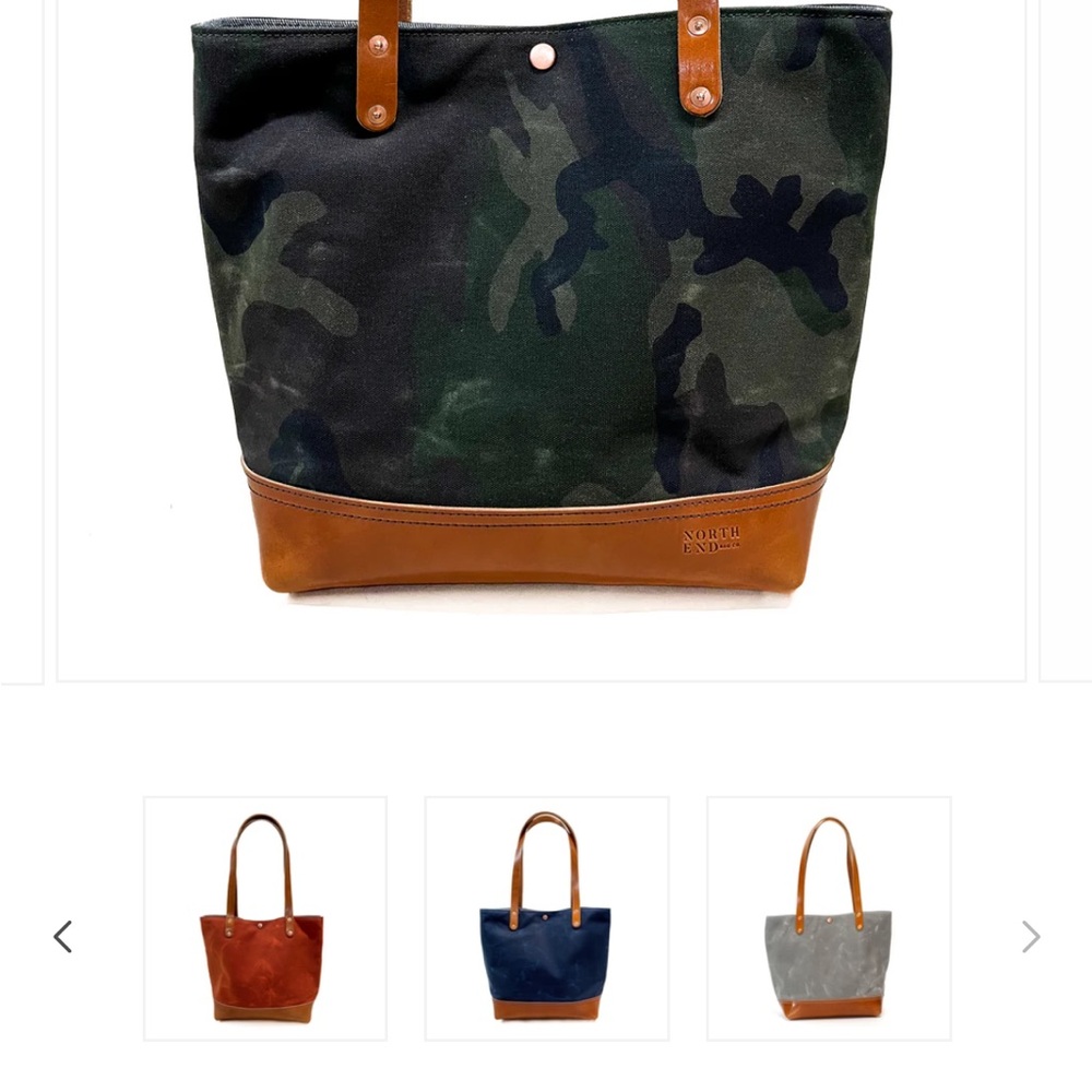 North End Bag co  leather tote bag “The Claire” paid $200 after taxes